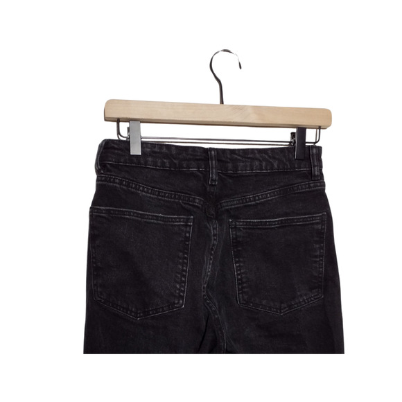 Zara Black Skinny High Rise Raw Hem Jeans Size 4 - Picture 4 of 5